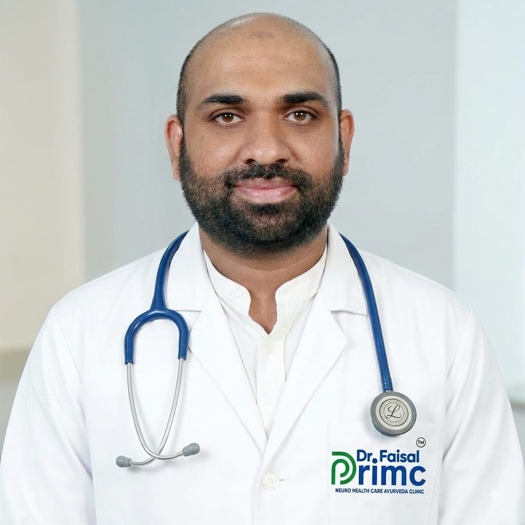 Dr. Muhamad Faisal Ashraf Anampadath, Ayurveda Specialist at PRIMC Neuro Health Care Ayurveda Clinic